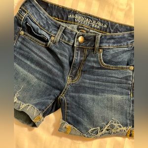 American eagle superstretch High waisted denim shorts size 2